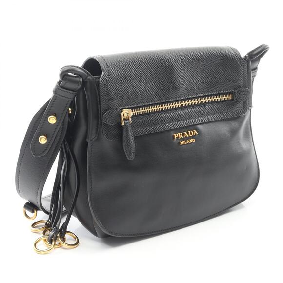 Prada Handbags - Prada Bag Shoulder Leather Corsaire Black